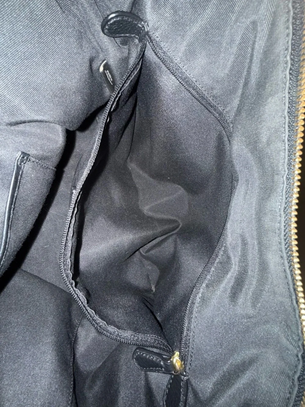 Coach Ava Black Pebble Leather Chain-Handle Tote - Picture 9 of 16